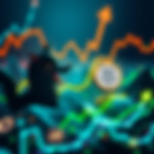 Investment graphic showing rising cryptocurrency trends with PENGU, SHIB, and BONK logos