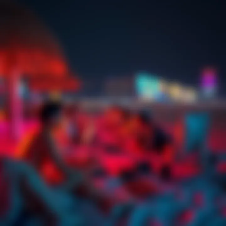 A group of people engaged in online discussions about cryptocurrency on their computers instead of enjoying a beach day.