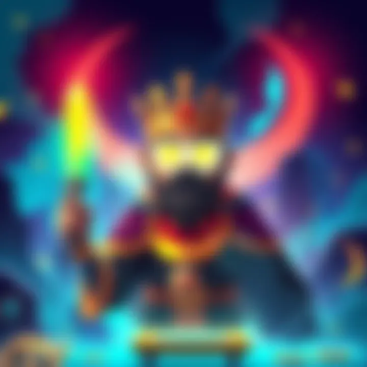 A vibrant illustration of a digital avatar representing achievement in cryptocurrency