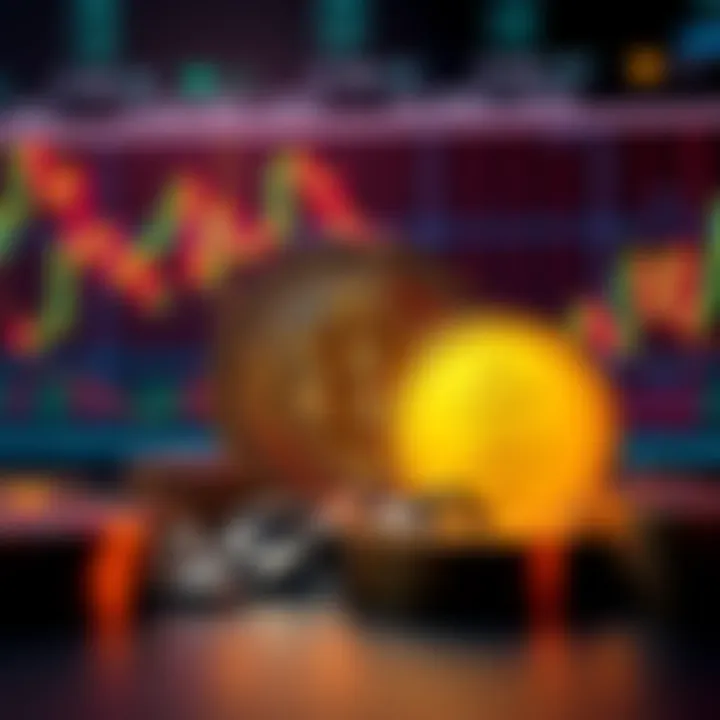 Visual representation of USDC liquidity linked to US debt, featuring a stablecoin symbol and a dollar sign, with financial charts in the background.