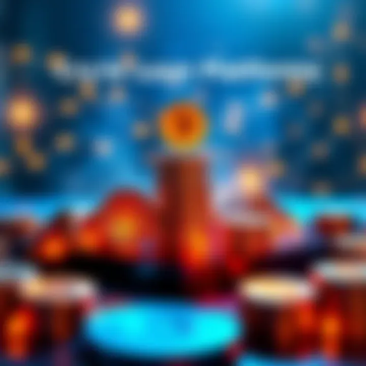 Crypto Loan Platforms Comparison A visual comparison of different crypto loan platforms like Nexo, Ledn, and YouHodler, showcasing key factors like loan-to-value ratios and reliability.