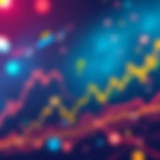 Crypto Market Analysis A graph showing fluctuating cryptocurrency values with a question mark symbolizing uncertainty in the market.