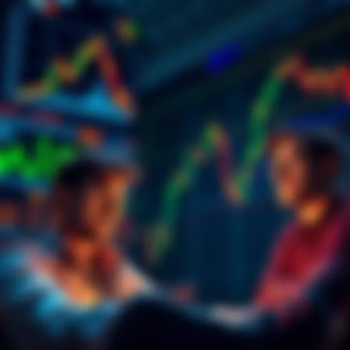 Frustrated investors looking at rising crypto charts, pondering Ben Cowan's predictions
