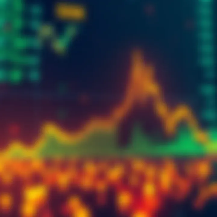 Crypto market decline Graph showing a downward trend in cryptocurrency prices with emphasis on a potential drop to $50K.