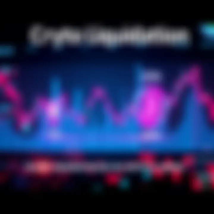 Graph showing sharp decline in crypto values with BTC and ETH symbols, highlighting liquidated longs