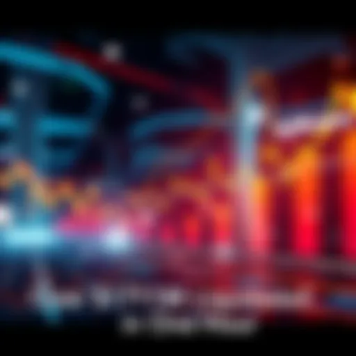 A graphic showing a downward trend in cryptocurrency prices, with an emphasis on the large amount liquidated in a short time frame.