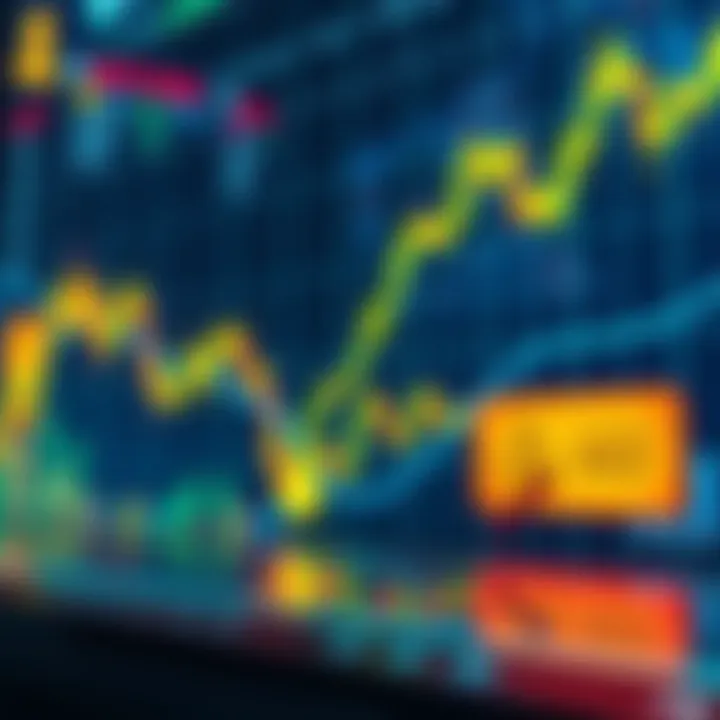 A graphic showing a steep decline in cryptocurrency market charts with dollar signs and warning symbols, reflecting the $250 million liquidation of short positions.