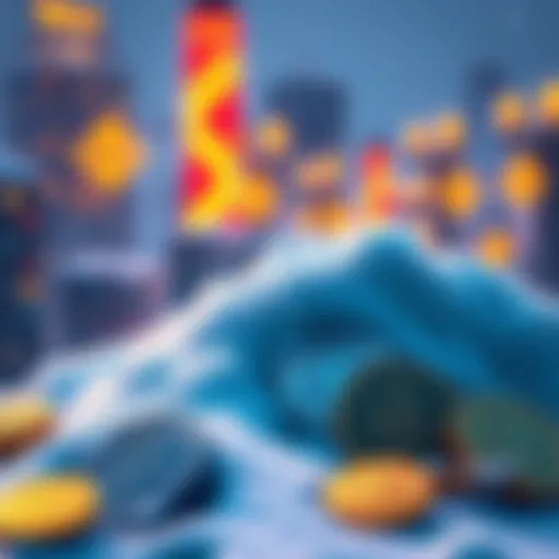 Crypto market recovery prediction Tom Lee predicts the end of the crypto winter by April 2026, symbolized by a thawing snow graphic over cryptocurrency symbols.