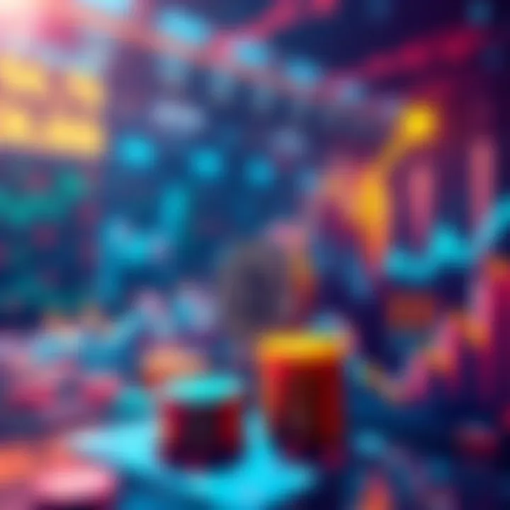Illustration showing positive cryptocurrency inflows despite a market slowdown, with graphical elements representing growth and fluctuations.