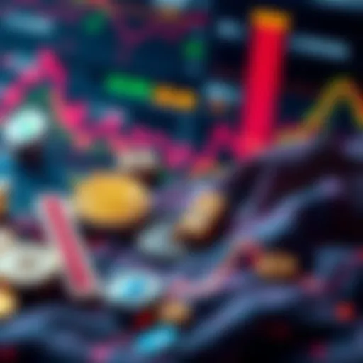 A visual representation of various cryptocurrencies including Bitcoin, Ethereum, and different altcoins, highlighting their growth and activity.