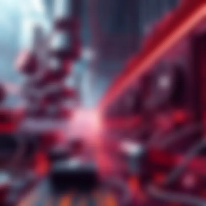 Evolving Landscape of Crypto Mining A futuristic depiction of crypto mining operations showcasing advanced technology and energy solutions