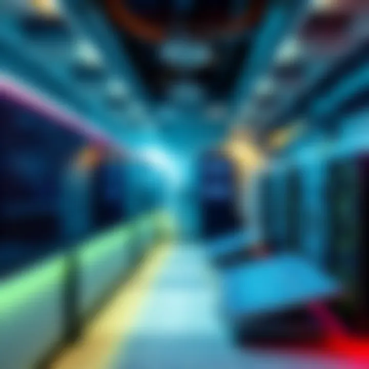 A solar panel array powering crypto mining rigs in a clean, organized environment