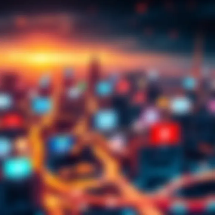 Visual representation of popular crypto news sources including social media and forums