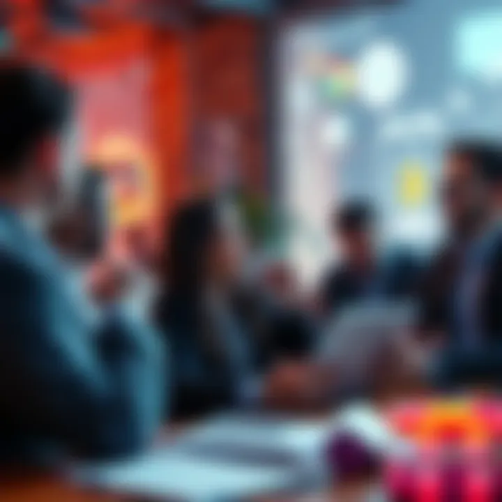 Community members engaging in a lively debate about cryptocurrency payments and its potential impact on merchants and investments.