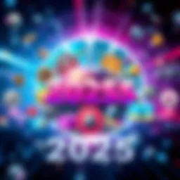A vibrant graphic showcasing various crypto tokens against a futuristic background, highlighting deflationary features and artistic designs