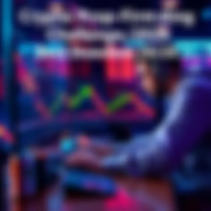 A beginner trader analyzing crypto firms with fair drawdown rules on a computer, focusing on options like Hyrotrader and Hola Prime.