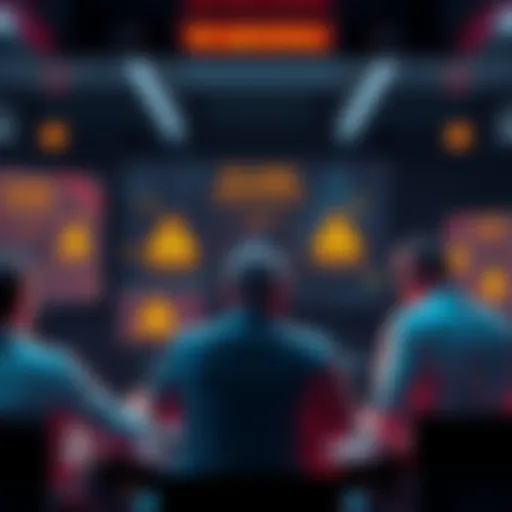 A group of people discussing cryptocurrency on a forum, with warning signs about scams and fraud visible on their screens