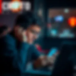A person looking distressed while checking their phone and laptop, showing signs of frustration after falling for a dating app scam involving crypto investments.