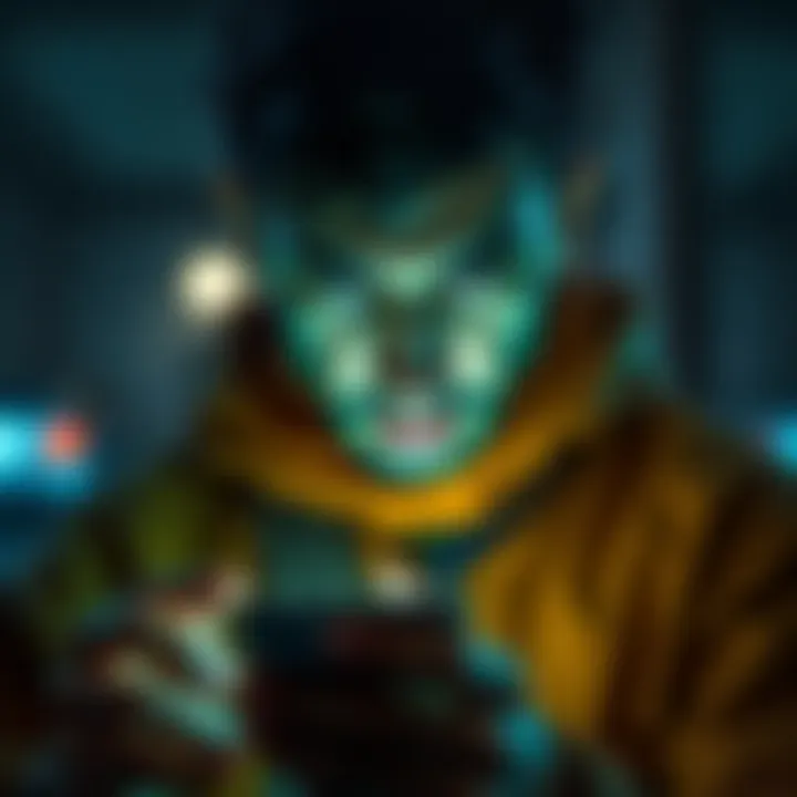 A person receiving a suspicious message on a smartphone, looking concerned about potential scams related to cryptocurrency.