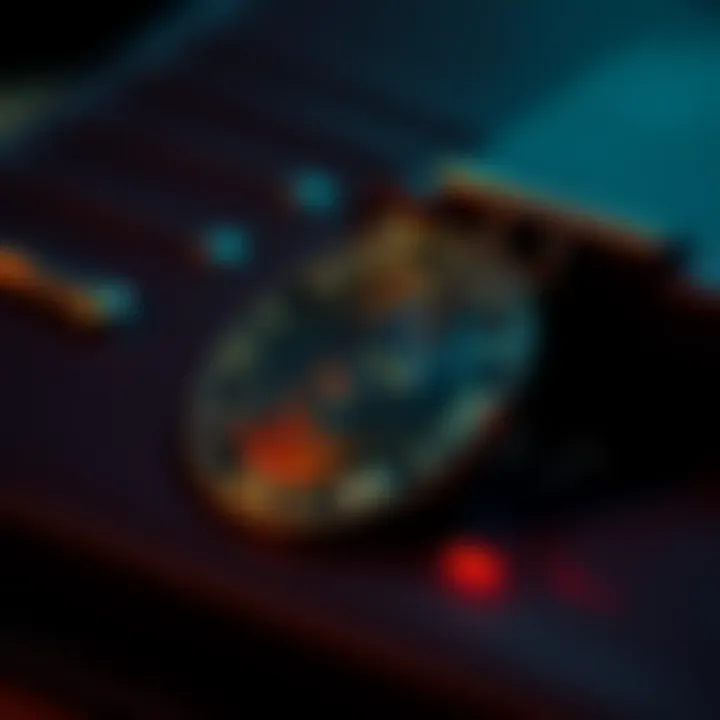 Crypto Security Concerns Unveiled A representation of Ethereum with ominous shadows reflecting on a wallet, symbolizing loss and insecurity