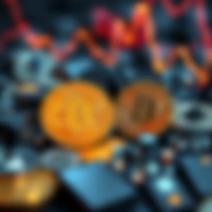 A visual representation of the transition from Ethereum to Bitcoin in the cryptocurrency market.