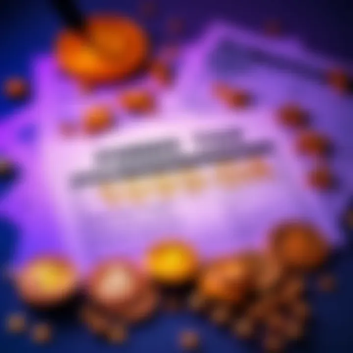 An illustration of Form 1099-DA with crypto symbols and tax documents in the background