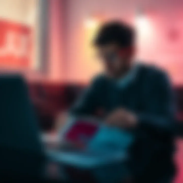 Navigating Tax Implications After Deleting Crypto Wallets A thoughtful individual analyzing tax documents and a blank crypto wallet interface on a laptop