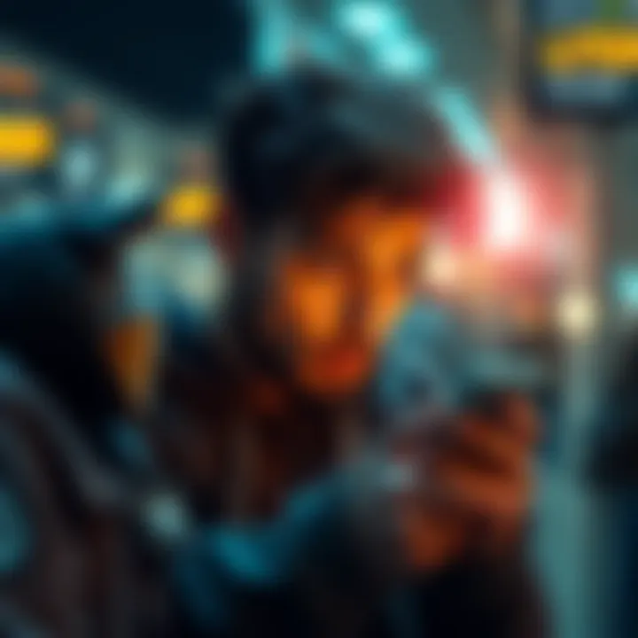 A person looks worried while checking their crypto wallet on a smartphone, showing signs of theft with AVAX and ETH logos faintly visible.