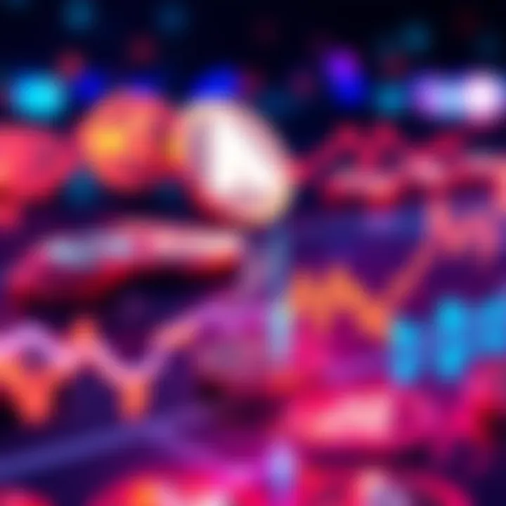 Graph showing price drops of Aave, Uni, and MKR tokens with declining trend lines