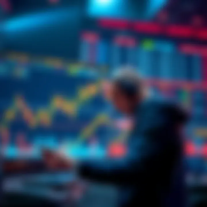 Crypto Trading Decision Person analyzing cryptocurrency market data after selling holdings at a high price