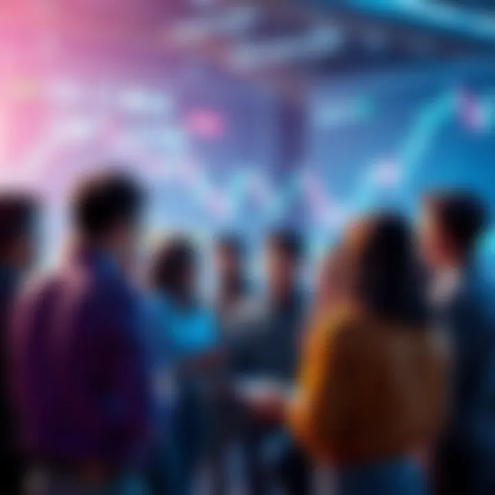 Group of people discussing cryptocurrency trends and tips with a focus on safety and scams