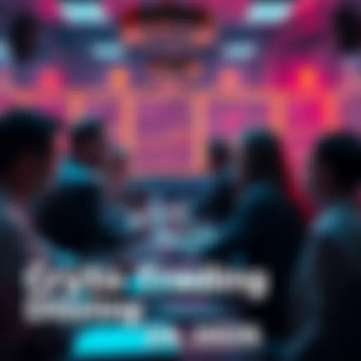 A group of people discussing cryptocurrency trading, sharing ideas and tips in an online forum setting.