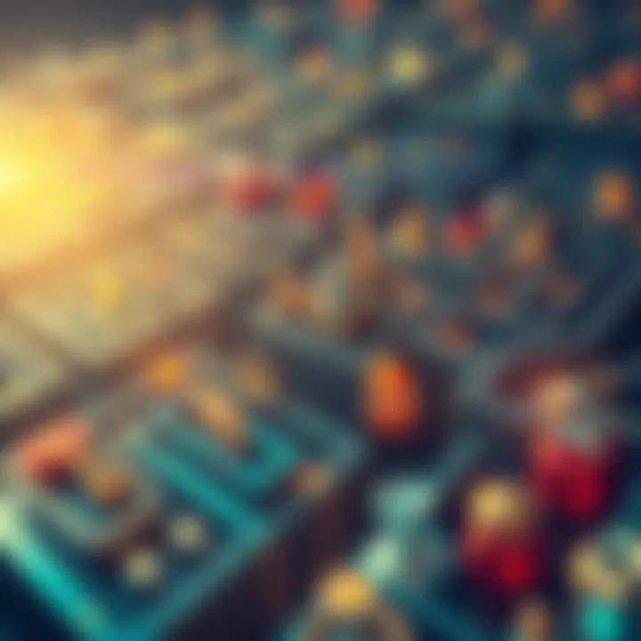 A digital illustration of a maze representing the complex legal landscape surrounding cryptocurrency services.