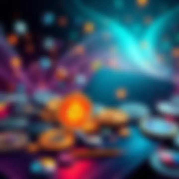An illustration showcasing the concept of diversifying cryptocurrency wallets with various tokens, focusing on HBAR investments