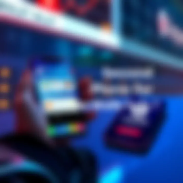 A person holding a smartphone displaying crypto wallet applications on the screen, with a second phone beside it for security.