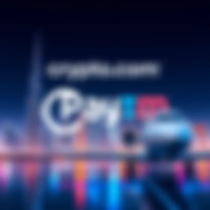 Crypto.com Pay™ logo with Dubai skyline and a private jet in the background