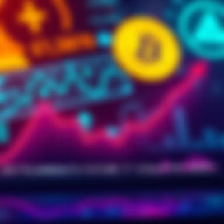 A graph showing a downward trend in cryptocurrency values with a background of financial regulations symbols