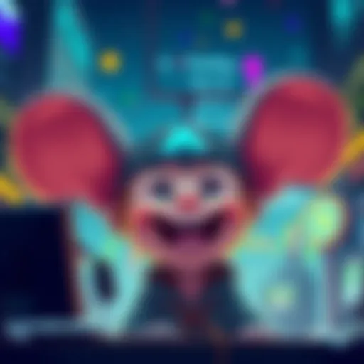 A cartoon character with large ears excitedly listening to cryptocurrency news, symbolizing awareness in the market.