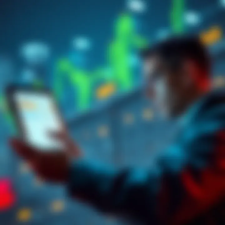 A person analyzing cryptocurrency transactions on a digital device with focus on reducing fees