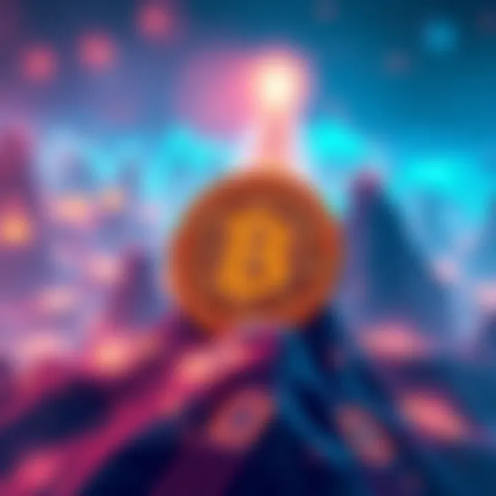 Illustration depicting Bitcoin as a beacon in the shifting altcoin landscape
