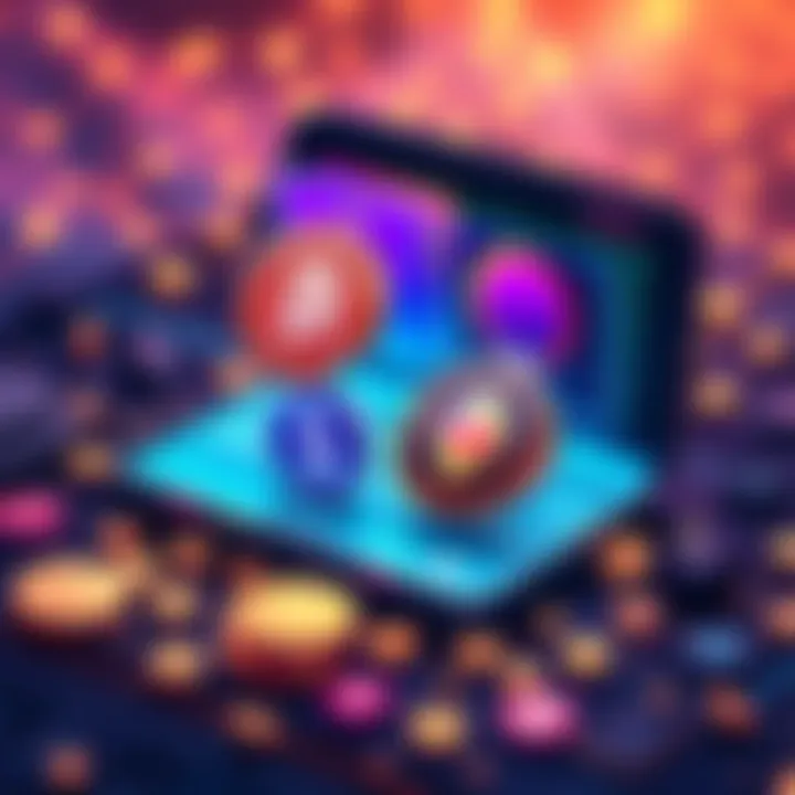 An illustration showing a digital wallet with Bitcoin and Monero icons, symbolizing secure backup with Slip39 seeds.