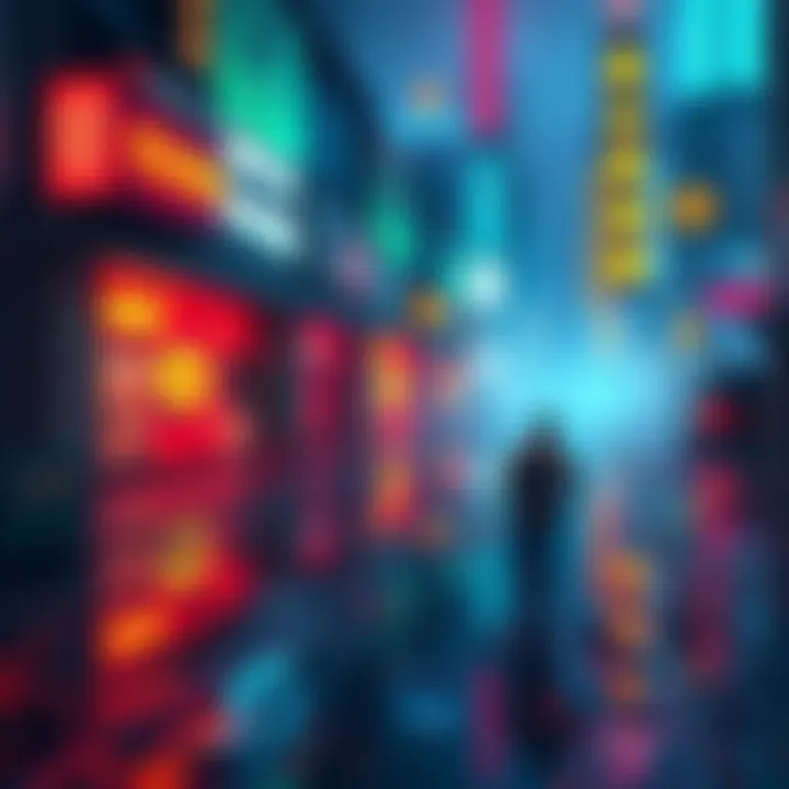 Visual representation of crypto volatility and digital art market struggles