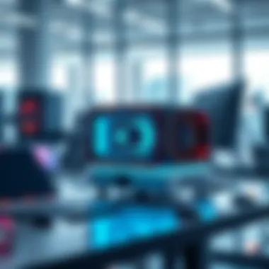 Cubejak Innovations A futuristic Cubejak device showcasing advanced technology and design in a modern workspace