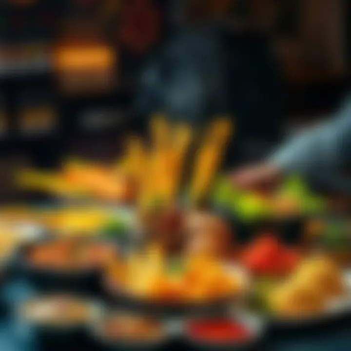 A vibrant spread of diverse dishes symbolizing cultural unity through food.