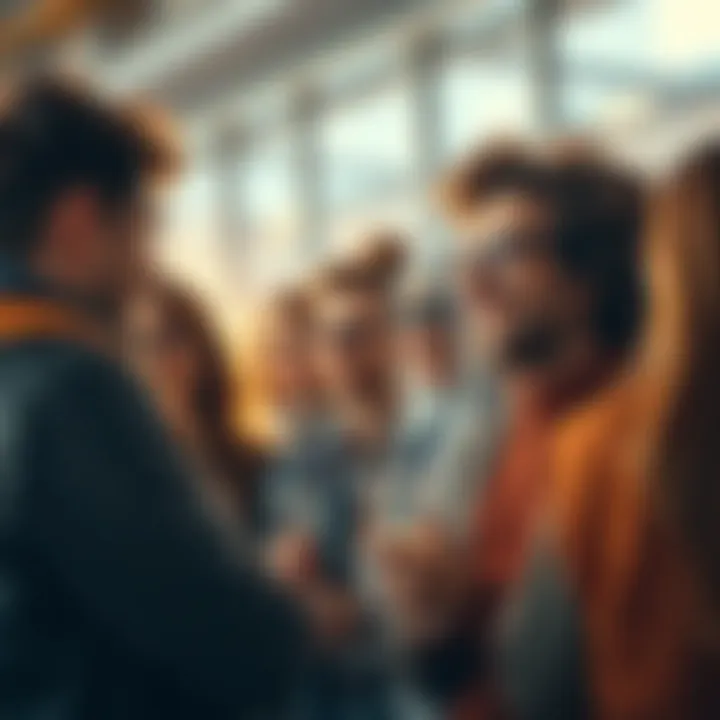A group of people engaged in a lively discussion about a surprising concept, showing curiosity and interest.