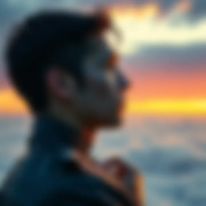 A person looks thoughtful while gazing at a horizon, symbolizing reflection and exploration of possibilities.