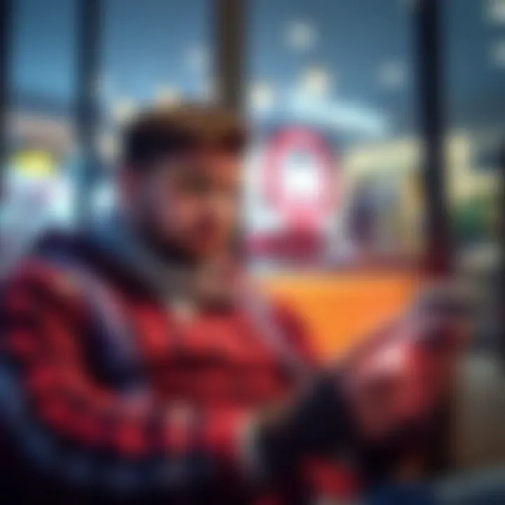 A frustrated customer looking at their blocked Curve Card account on a smartphone, with a concern about ongoing charges and poor communication from customer service.