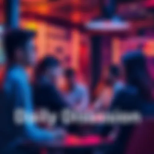 People engaging in conversation and sharing thoughts in a chat environment.