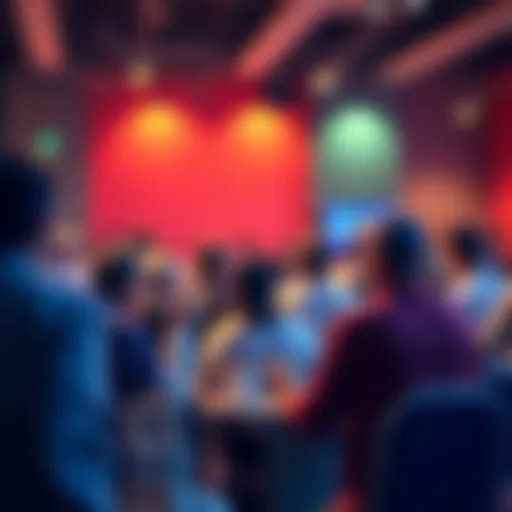 People engaged in a discussion about various topics, including donuts, in a community forum setting.