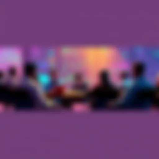A group of people discussing cryptocurrency trading tips in an online forum setting